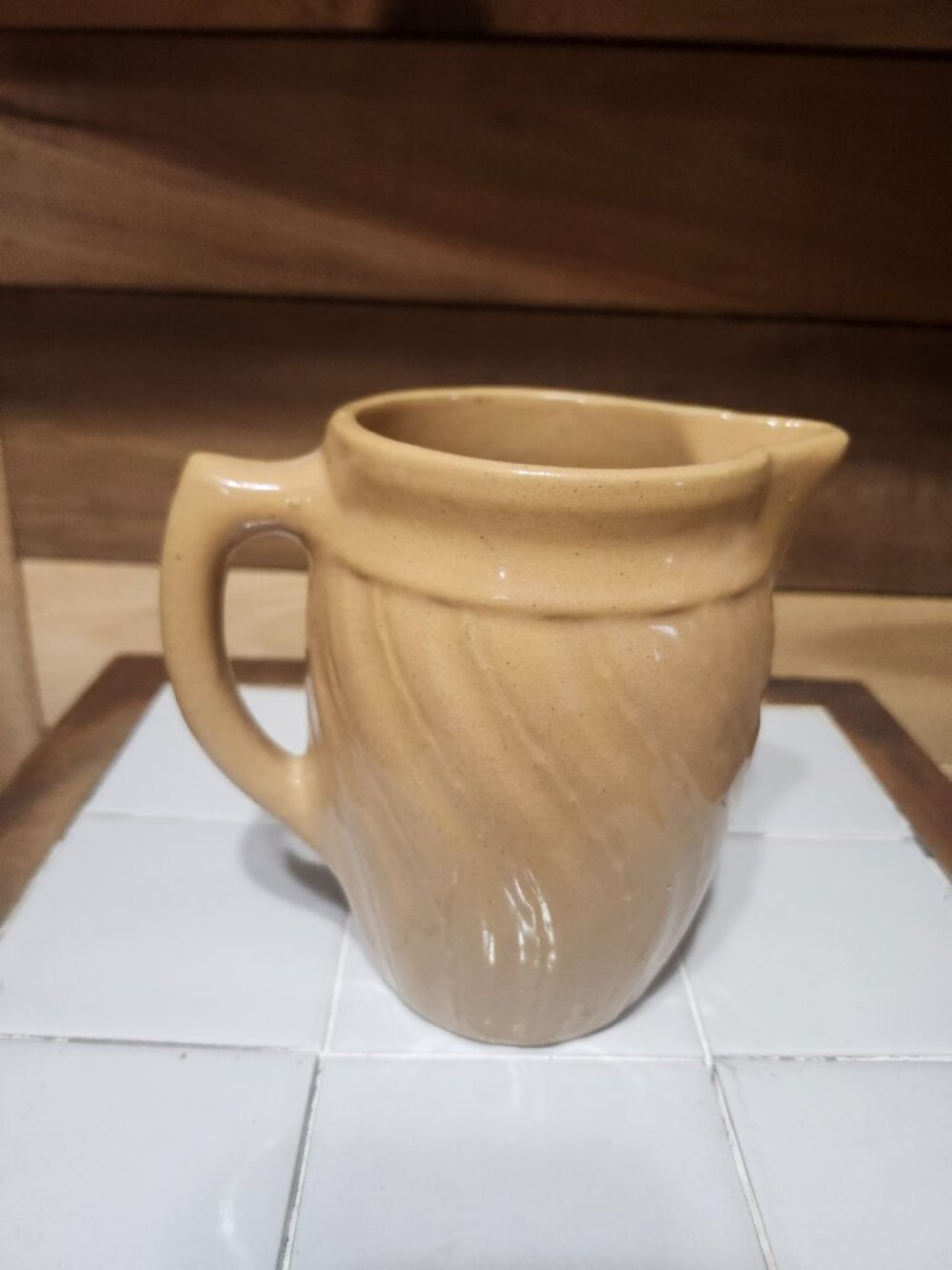 Vintage Monmouth ceramic pitcher 6 inch